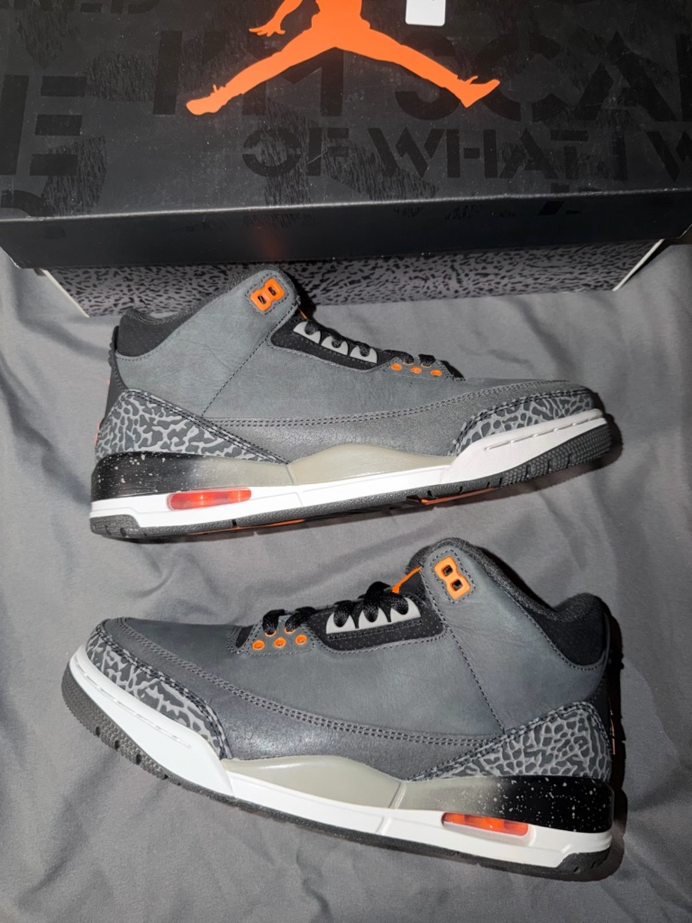 Jordan 3 Retro ‘Fear Pack (2023)’ Size 8M